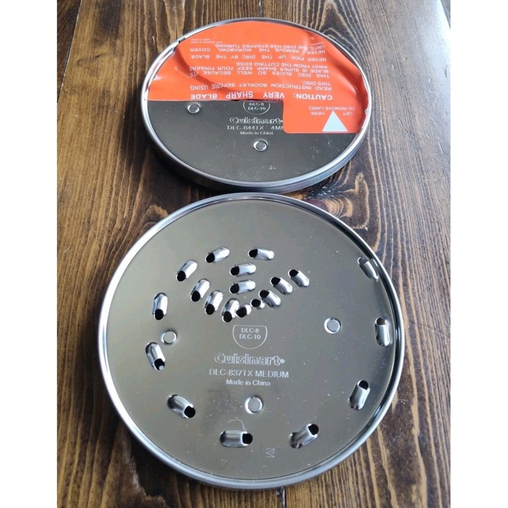 DLC-837TX MEDIUM & DLC-844TX 4MM CUISINART DLC-8 DLC-10 REPLACEMENT DISC GRATER